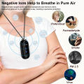 Portable Air Purifier Mini Travel Personal Air Cleaner Necklace Rechargeable Wireless Air Filterless Hanging Neck Air Purifier.