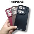 Itel P65 4G Back Cover Soft Puffer Down Jacket Bubble Camera Protection Itel P65 4G Phone Case. 