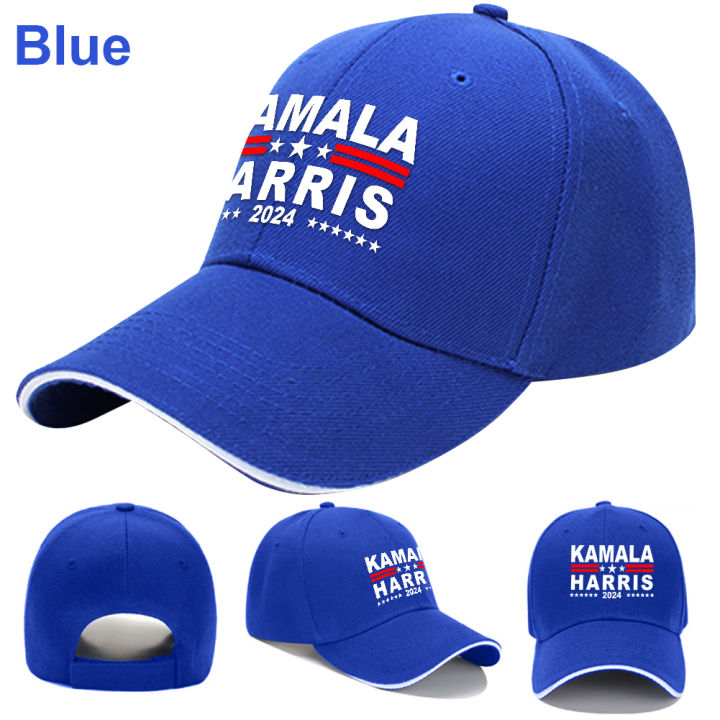 2024 Kamala Harris President Campaign Baseball Cap Distressed Denim Joe ...