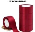 1.5 INCH satin Ribbon(15 to 20 yards) & 1 INCH WIDE RIBBON (17 plus yards) , Ribbon Roll, Satin Ribbon, Satin Ribbon Roll , Ribbons, 3.8 cm Ribbon. 