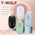 1pc Wireless Silent Mouse Bluetooth 2.4G Dual Mode Mute Portable Mouse Optical For Laptop PC Game Office. 