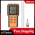 Digital Manometer ℃ ℉ Switchable 12 Pressure Units LCD Display  Adjustable Temperature Tool Pipes Pressure Measuring Device. 