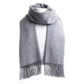 33*174cm Autumn And Winter Solid Color Imitation Cashmere Scarf Monochrome Thickened Long Men And Women Tassel Shawl Warm Scarf. 