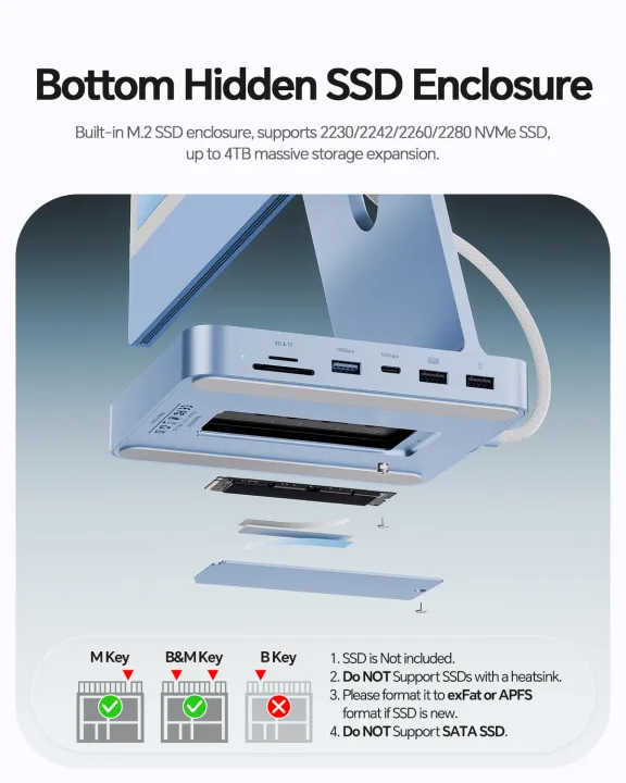 PULWTOP%20Upgraded%2011%20in%201%20USB%20C%20Hub%20for%20iMac%2024%20inch%20USB%20Hub%20M1%20M3%20M4,%20Support%20M.2%20SSD,%204K%20HDMI,%20Ethernet,%20USB%20A/C%2010Gbps,%20SD/TF%20-%20Image%205