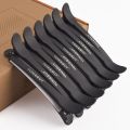 12pcs Hairdressing Hair Clip Salon Professional Women's Braided Tools Black Plastic Hairpin Clamps Claw Section Alligator Clips. 