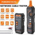 POROMETISTO MCT01 Network Cable Tester POE Test QC Crimping Breakpoint Detect Cat5 Cat6 Cable Tracker Network Wire Tracker. 