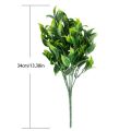 7 branches green artificial plants for garden grass orange leaves faux plant for home decoration. 