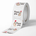 500pcs/roll 1 Inch Red Heart Thank You Sticker,Heart Stickers, Flower Stickers, Envelope Sealers, Thank You for Your Stickers.