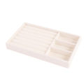 1PC, Flocking Jewelry Box Jewelry Tray, Color: Beige. 