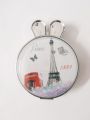Portable Glass girl Makeup Mirror Mini Folding Pocket Mirror. 