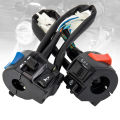 Motorcycle Handlebar Switch Control 1 Pair 7/8inch Universal Waterproof Motorcycle Horn Turn Signal Headlight Control Switch. 