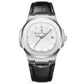 Pecolagar Quartz Men’s Luxury Stainless belt full blue& Green belt black& White& Watch with Box.