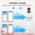 Tuya New WiFi Temperature Humidity Sensor Smart Life Backlight Hygrometer Thermometer Sensor Support Alexa  Home Assistant. 
