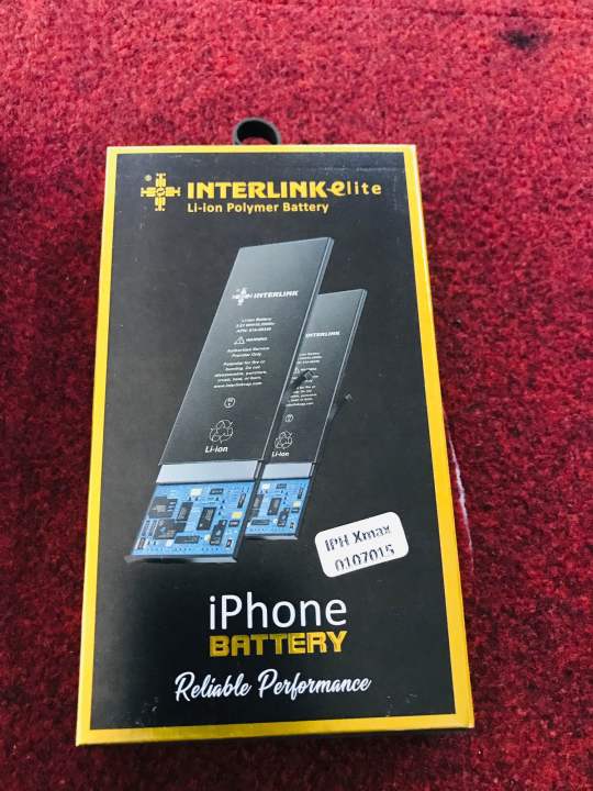 Interlink iPhone XS Max 3174 mah Battery Capacity 100%