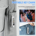 BORUiT V1 LED Keychain Portable Fluorescent Flashlight Work Light Type-C Rechargeable Mini Torch UV Camping Pocket Lantern. 