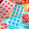 1 icecube tray Silicone Pop Up Ice Cube Tray Easy POP Out Silicone Base Round/Heart Shaped Cubes Maker Drink Freezer Jelly Mold, IceCube Maker_ice maker Baraf Sancha. 