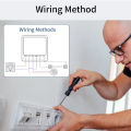 16A RF 433Mhz Wireless Tuya WiFi Smart Switch Relay Receiver Mini Round Switch Alexa  Home Alice Voice Control. 