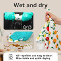 Reusable Fruit Printed Microfiber Dishcloth Household Cleaning Cloths for Kitchen Dish Disposable 100% Polyester Towel Rolls (Multicolor). 
