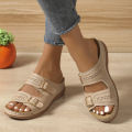 2025 Summer Fashion Women Wedge Slippers Premium Orthopedic Open Toe Shoes for Women Anti-slip Platform Retro Slippers Female. 