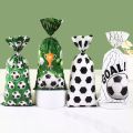 25/50pcs Soccer Theme Candy Wrapping Bags Football Bag Cookie Bag Fans Party Favor Bags for Boys Birthday Party Decor.