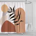 Bathroom Abstract Bohemian Shower Curtain Medieval Minimalist Art Polyester Fabric Shower Curtain 180 * 180CM with 12 Hooks. 