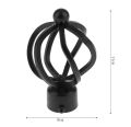 Curtain Pole Ends Decorative Curtain Rod Finals Window Curtain/ Rod End cups/iron end cap. 