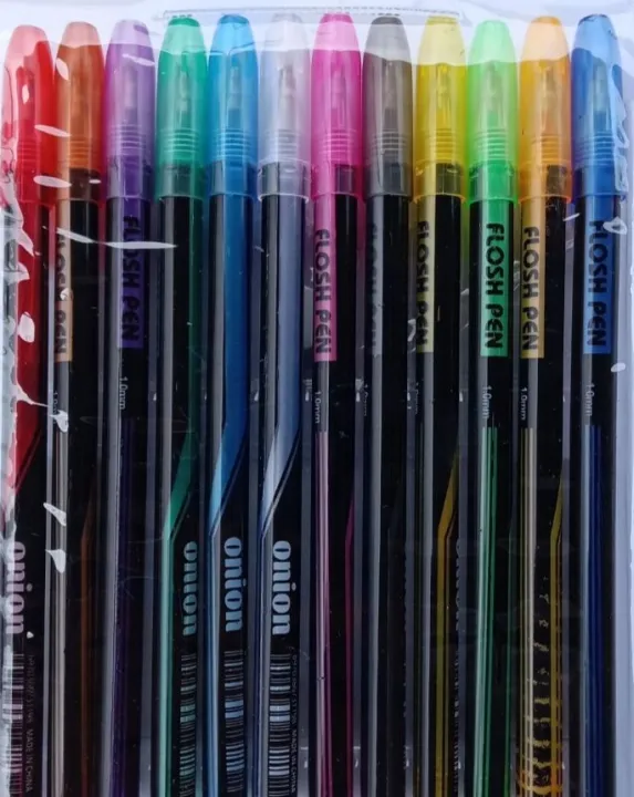 Pena%20Glitter%20Metalik%201.0mm%20Isi%2012pcs%20Pulpen%20Warna%20Warni%20Tinta%20Pastel%20Pen%20Pastel%20Ballpoint%20Craftwork%20Scrapbook%20Gel%20Ink%20Highlighter%20pen%20-%20Image%206