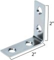 12 piece Of 2*2 inch L Angle Bracket/Patti with Free Screws & Wall Plugs. 