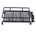 1/10 RC Car Rock Crawler Metal Roof Rack Luggage Carrier with LED Lights Bar for TAMIYA CC01 AXIAL SCX10 D90 RC Luggage Rack. 