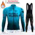 2025 Pro Warm Winter Thermal Fleece Cycling Jersey Sets Men Outdoor Riding MTB Ropa Ciclismo Bib Pants Set Team Cycling Clothing. 