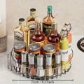 360°Rotating Rotating Spice Rack Organizer For Bathroom Kitchen Countertop Easy Access and Efficient Storage Desktop Storage Box. 