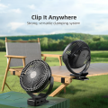 OPOLAR Rechargeable 8inch Clip Fan Strong Silent Wind Mini USB Fan Sturdy Clamp for Baby Stroller Camping Home Outdoor 10,000mAh.