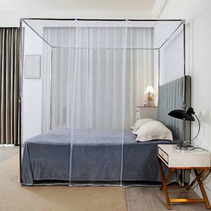 4 Corners Mosquito Net Princess Lace Poster Bedding Canopy Netting Full Sizes Netting Bedding Home Textile