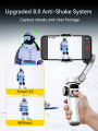 AOCHUAN Smart X2 Handheld Gimbal 3 Axis Stabilizer Built-in 20cm Extension Rod LED Display Phone Holder For iPhone Smartphone.
