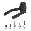 Guitar Wall Mount Hanger Black Guitar Hanger Wall Hook for All Size Guitars Bass Mandolin Banjo Ukulele. 