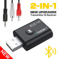2 In 1 Bluetooth Audio Transmitter Receiver With HD Mic 3.5mm AUX USB Stereo Music Wireless Adapter For Car Kit Speaker TV PC. 
