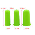 3Pcs Silicone Anti-cut Heat Resistant Finger Protector Fingers Cap Cooking Tool. 