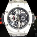 HB(hoblut) matelic skeleton wrist watch for MENS. 