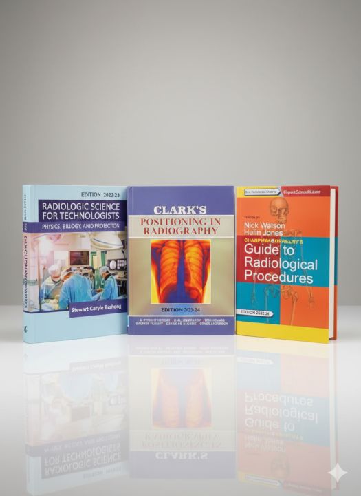 Set of 3 Books RIT RADIOLOGIC SCIENCE POSITIONING RADIOGRAPHY CLARK ...