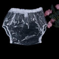 AIO 1Pcs Clear Adult TPU Waterproof Incontinence Diaper Elastic Reusable Diaper Pants for Elderly Disabled Dropshipping.