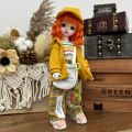 The New 6-point Bjd Clothes 30 Cm Doll Clothes Dress Up Suit BJD Clothes Ghost Mother Doll Accessories Jumpsuit.