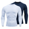 Compression Running Shirts Men Dry Fit Fitness Gym Men's Rashguard T-shirts Football Workout Bodybuilding Stretchy Clothing 2023. 