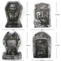 4pcs Halloween Yard Signs Tombstone Decoration Cemetery Foam Haunted House Graveyard for House Outdoor Party Prank Props. 