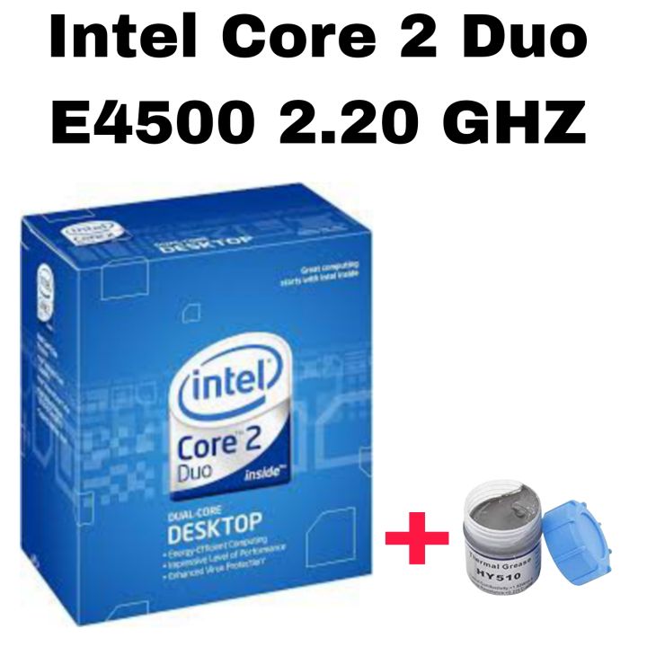Intel Core 2 Duo e4500 2.20 GHz Socket LGA 755 free Heat sink Paste