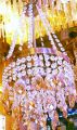 One Light Hanging Crystal Fanoos Ceiling Decoration. 