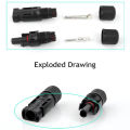 5 Pairs/Batch Of Solar Connectors With 2 Wrenches Waterproof Solar Panel Connectors Solar Cables Solar Photovoltaic Connectors. 