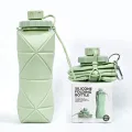 Trendy Silicone Folding Bottle | Foldable Bottle | Foldable Water Bottle 600 ml | Compact Size Bottle | Easy to carry Bottle.