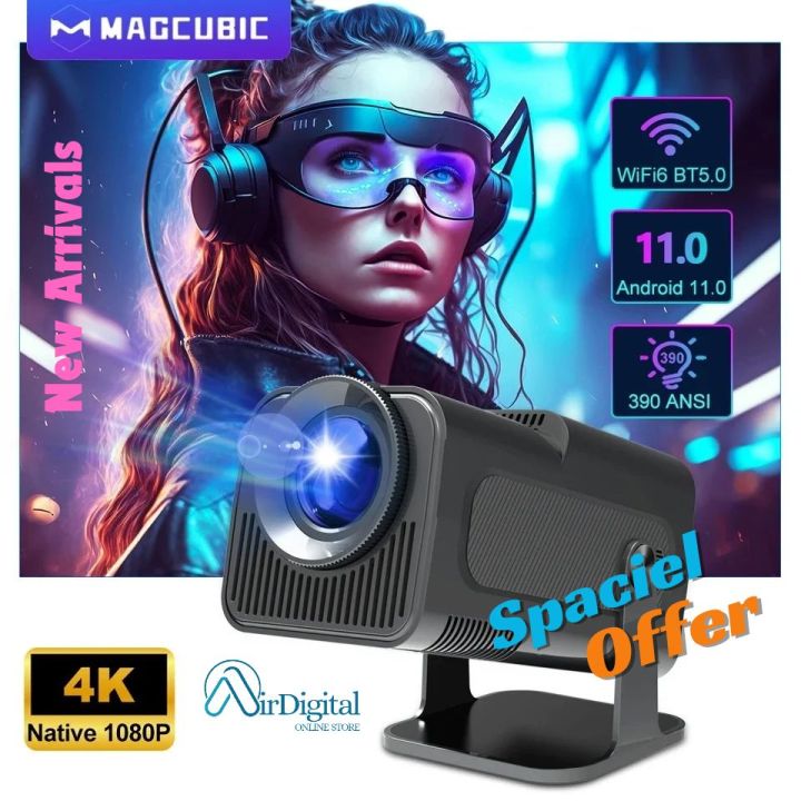 Magcubic HY320 4K  Smart projector Android 11 Freestyle projector Gaming