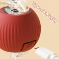 New Cat Interactive Ball Toy Automatic Rolling Ball Faux Tail Rechargeable Smart Pet Electric Toy Dog Cat Training Imitate Mouse.