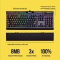CORSAIR - K70 RGB MK.2 LOW PROFILE RAPID-FIRE Full-size Wired Mechanical Cherry MX LOW PROFILE Speed Switch Gaming Keyboard - Black. 